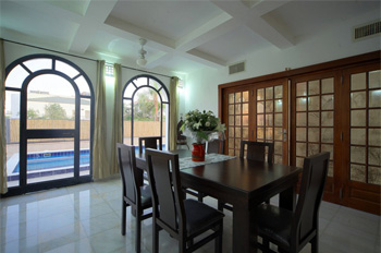 וילה סנדרה אילת - פינת אוכל לשישה אנשים