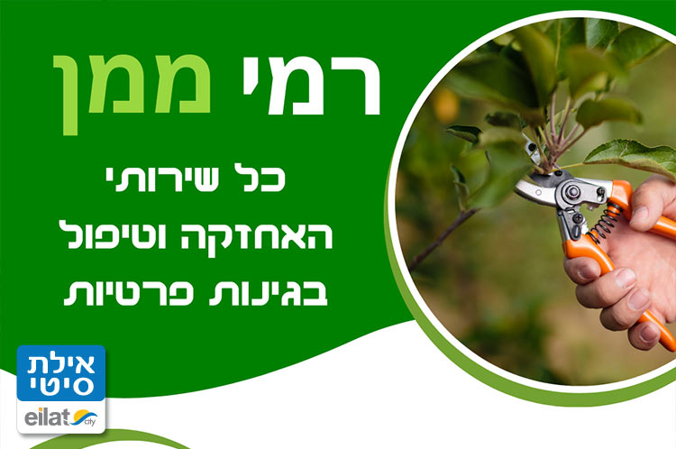 טיפול בגינות, גיזום, טיפוח חצרות ועוד