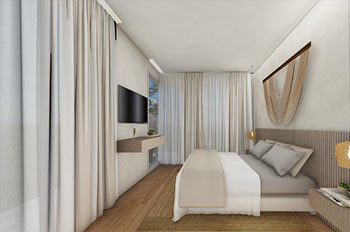 עיצוב חדר במלון