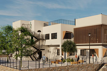 הדמיית מבנה מבט מבחוץ