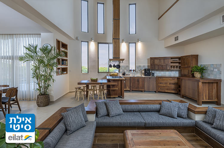 סלון ומטבח וילה נגבה