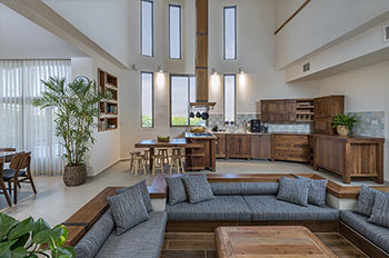 סלון ומטבח וילה נגבה